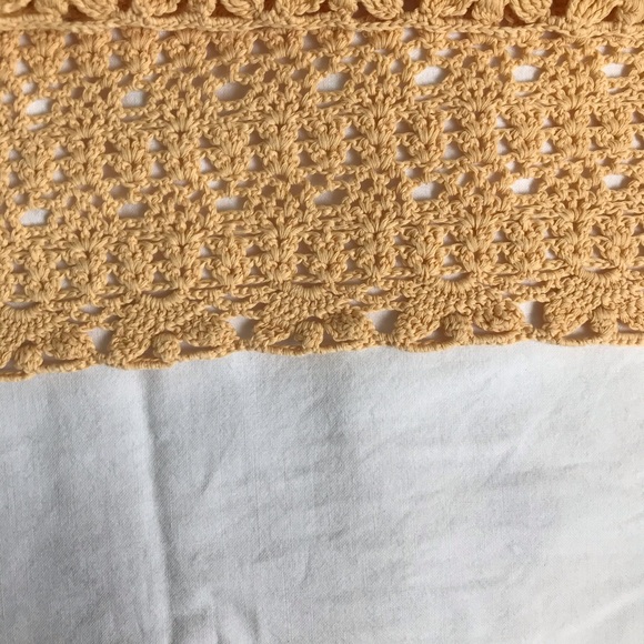 Handmade Yellow Crochet Dress with Cap Sleeves - Picture 4 of 5